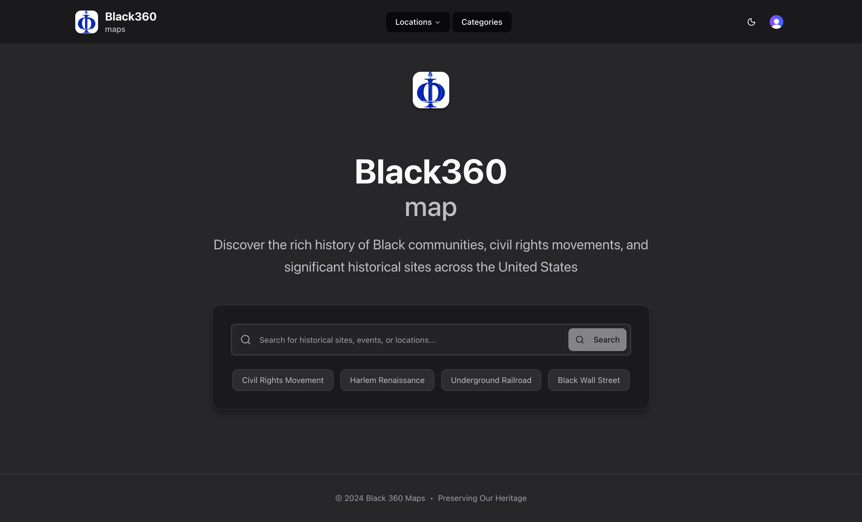 Black History 360 Maps - Screenshot